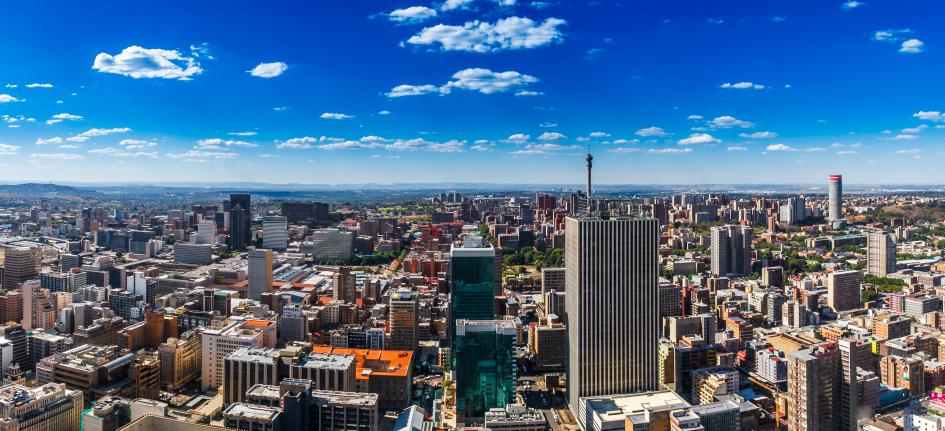 Skyline di Johannesburg, in Sudafrica