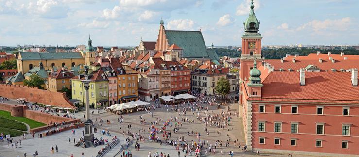 Centro storico di Varsavia, in Polonia