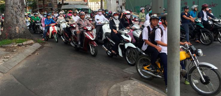 Scooters à Ho-Chi-Minh Ville