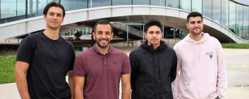 Daniel Nakhaee-Zadeh Gutierrez, Amir Shahein, Moustafa Houmani and Julian Englert, founders of Adaptyv Biosystems, developed a protein engineering platform using so-called cell-free systems on highly automated nanofluidic platforms.
