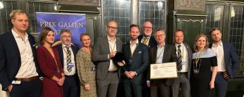 BeiGene Switzerland receiving the prestigious Prix Galien in the Cancer category in 2023 for its self-developed BTK inhibitor BRUKINSA®