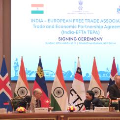 EFTA and India sign FTA 