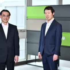 Mr. Tsuneji Sawai,Managing Director and Dr. Daisuke Nojima, Chief Science Officer from Yokogawa Innovation Switzerland GmbH