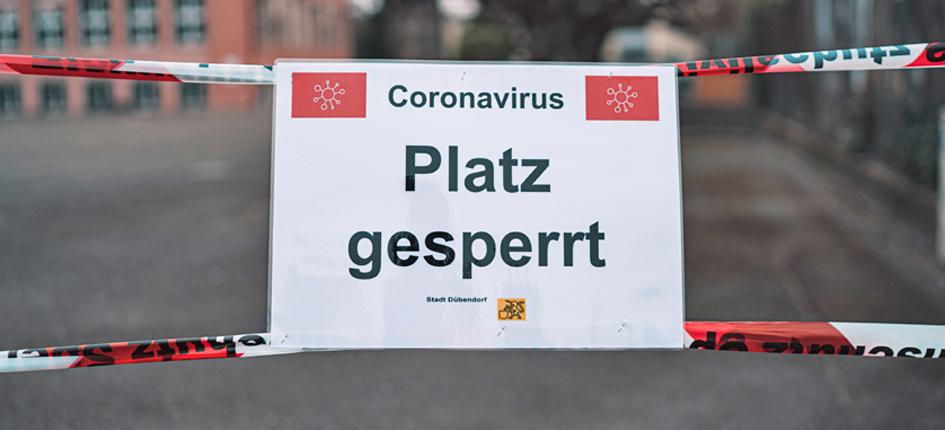 The study highlights the efficiency of the measures, such as the restrictions imposed here in Dübendorf ZH. Image credit: Claudio Schwarz via Unsplash