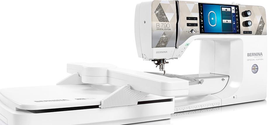 The sewing machine manufacturer Bernina launches special models with Swarovski crystals.