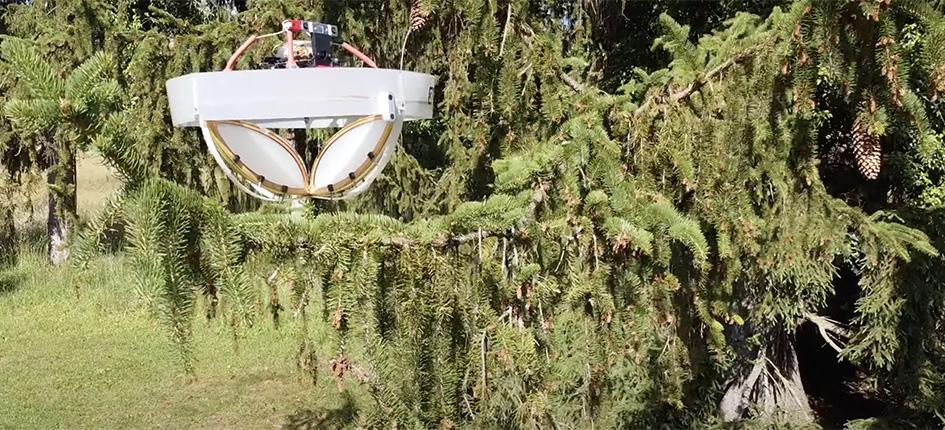 ETH Researchers have developed a special drone that can land in trees. 