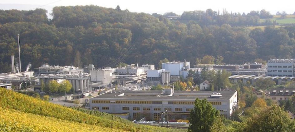 Firmenich production site in La Plaine, Geneva