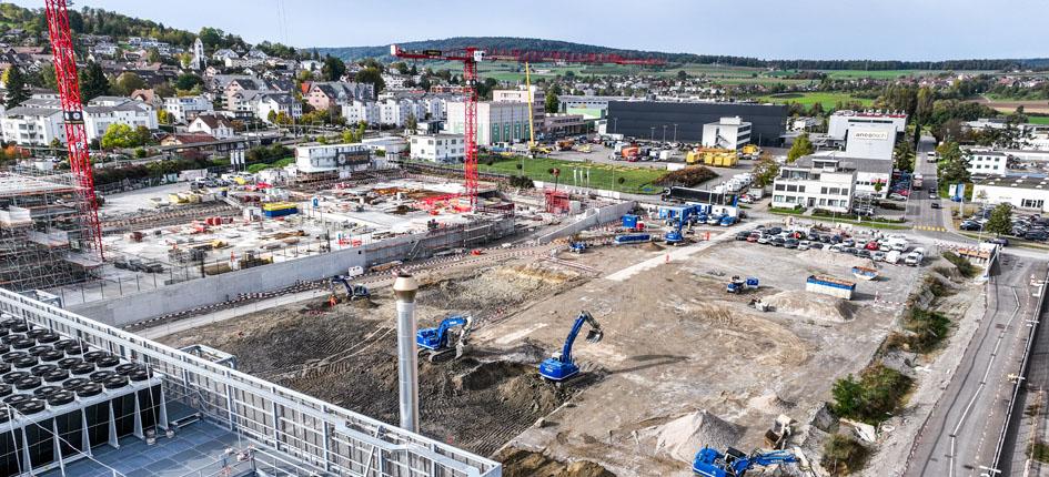 Green Datacenter AG is tackling the construction of two new data centers on the Metro-Campus Zurich earlier than planned. Image credit: Green Datacenter AG 
