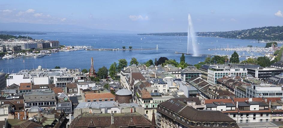 Lake Geneva and Jet d'Eau