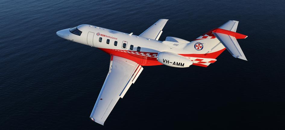 Die australische New South Wales Ambulance hat ihren ersten PC-24 in Betrieb genommen. Bild: Pilatus Flugzeugwerke AG