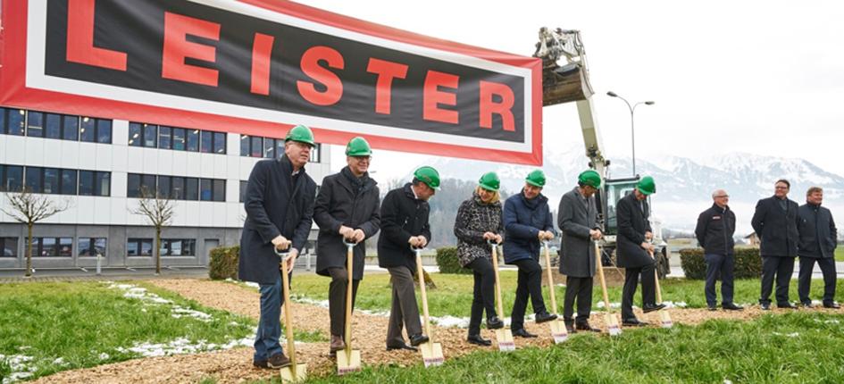 Groundbreaking ceremony at Leister Technologies