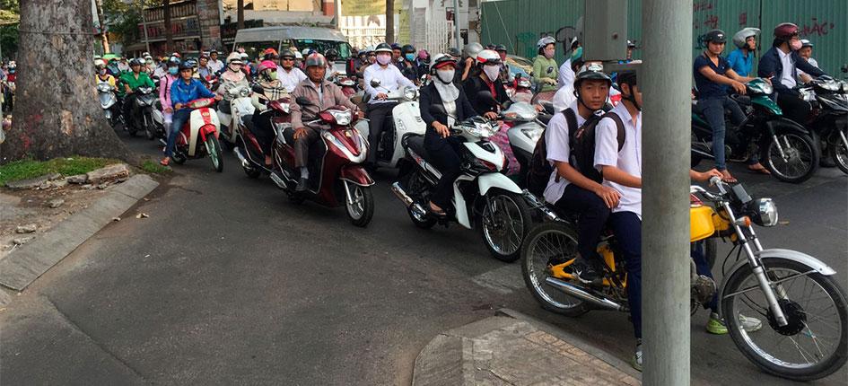 Scooter nella città di Ho Chi Minh