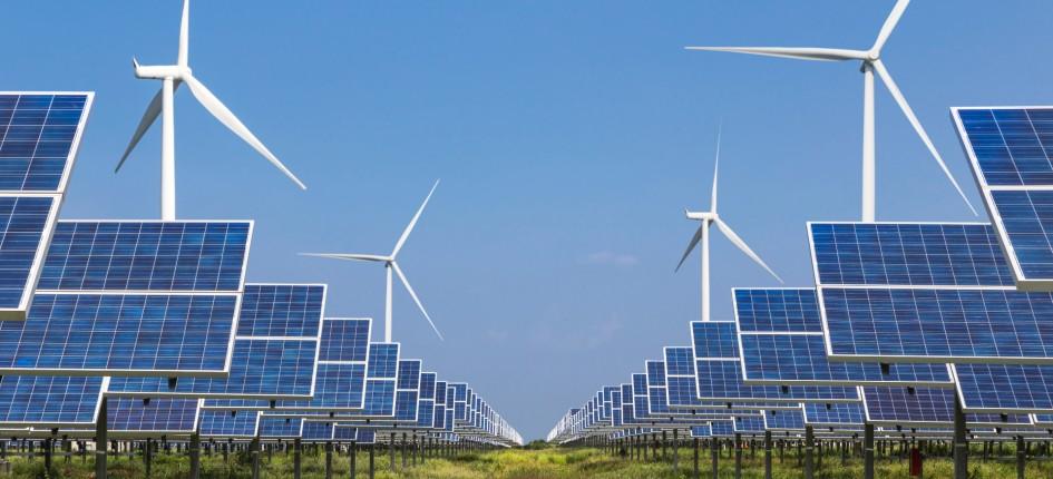 pannello solare fotovoltaico e turbine eoliche