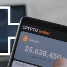 Smart phone showing crypto currency transaction 
