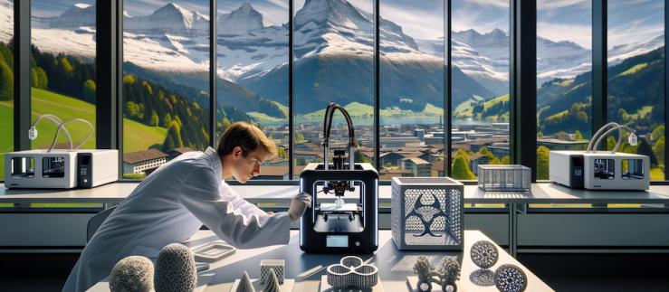 L’engagement de la Suisse occidentale dans le domaine de l’impression et de la fabrication 3D est multiple et fait le lien entre la recherche, l’industrie et le monde universitaire.