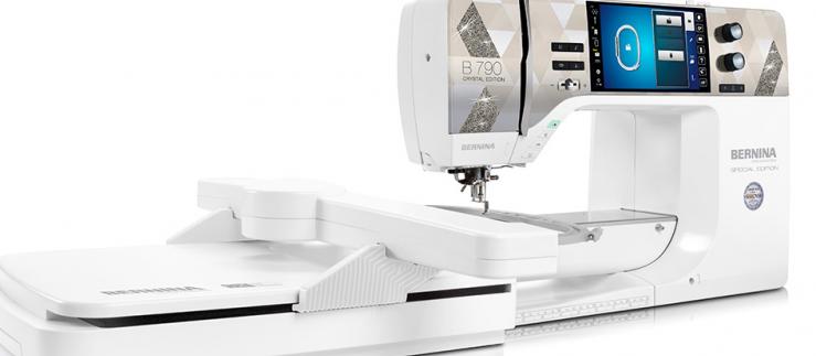 The sewing machine manufacturer Bernina launches special models with Swarovski crystals.