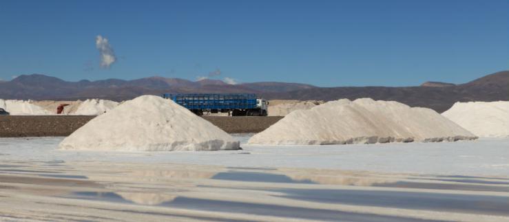 Der «Salar de Atacama» in Chile bietet perfekte Bedingungen für die Lithiumproduktion  