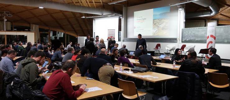 Lancement officiel du chapitre romand de la Crypto Valley Association sur le campus de l'EPFL.