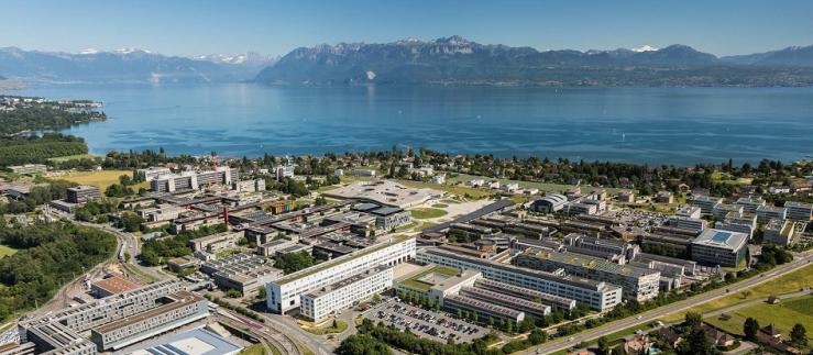 Aerial view of the EPFL campus