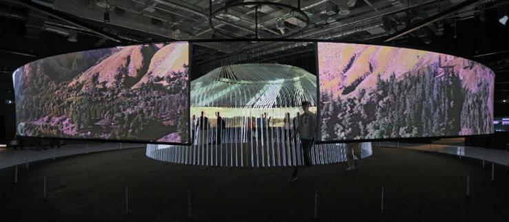 Temporärbau von Nüssli an der Expo 2017 in Astana 