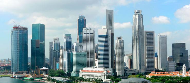 Business disctrict in Singapore