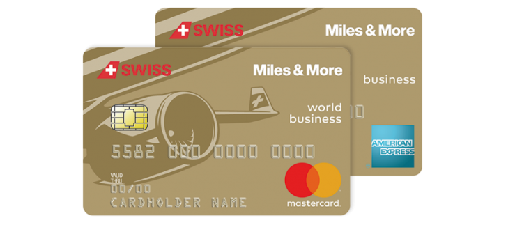 Kreditkarten, die das neue SWISS-Angebot zeigen