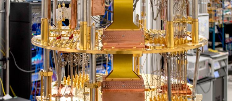 As of January 2023, QuantumBasel will have access to the IBM quantum computer with 433 qubits; detailed view of the IBM quantum computer. 