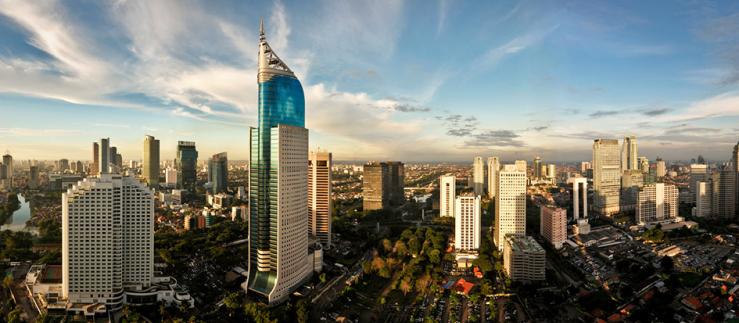 Skyline in Jakarta, Indonesia