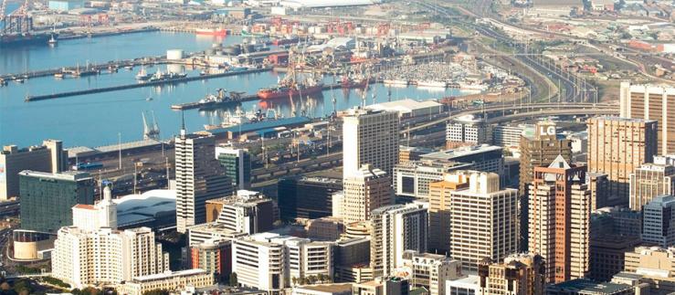The harbor in Cape Town