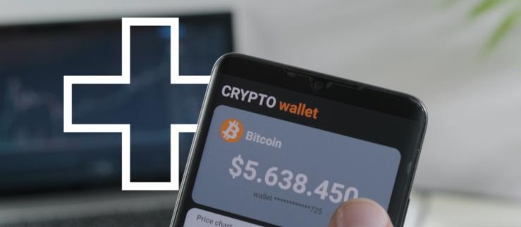 Smart phone showing crypto currency transaction 