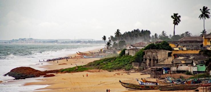 Spiaggia in Ghana