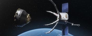 Die Weltraumdrohne von ClearSpace gehört für „TIME“ zu den 200 besten Erfindungen des Jahres. Bild: ClearSpace