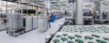 The Siemens plant in Zug primarily manufactures fire detectors as well as heating, ventilation and air conditioning equipment for building automation. Image credit: Siemens