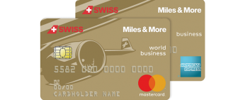 Kreditkarten, die das neue SWISS-Angebot zeigen