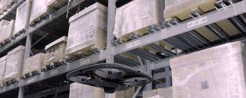 A Verity drone at work in the IKEA warehouse. Image credit: IKEA