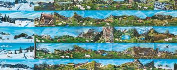 Martin Fuchs, painter: "Wunder-Wanderland Appenzell" in 60 parts. Image provided by STÖHLKER AG