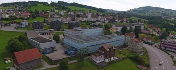 Industrial park with view in the Appenzell region